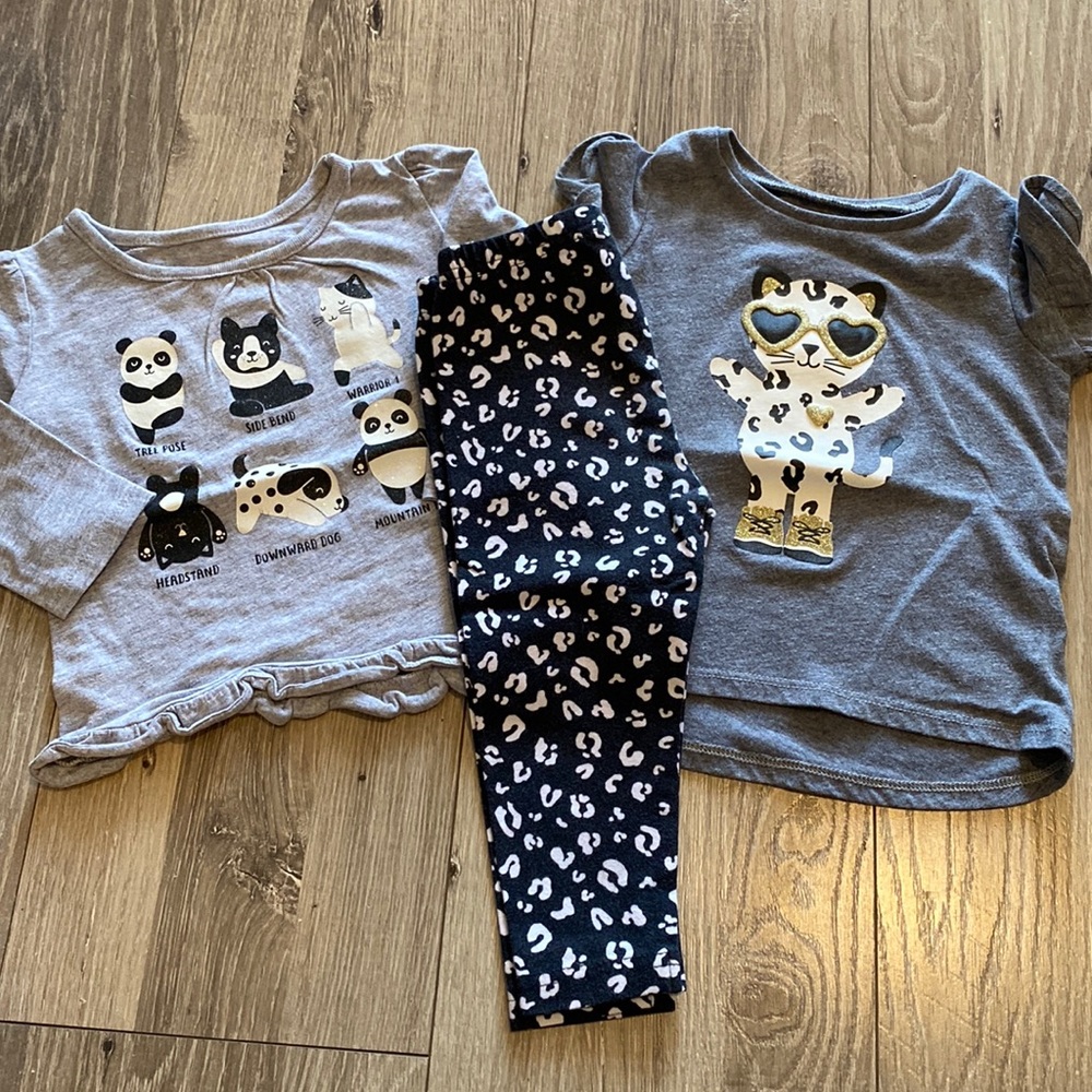 Carter’s 18M Matching Leopard Animals Set Sz 18 Months